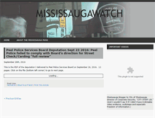 Tablet Screenshot of mississaugawatch.ca